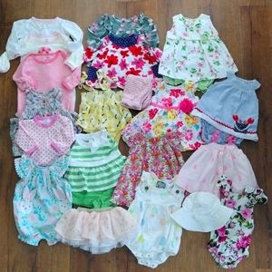Baby Girl Bundle Boutique Summer Fall 0-6